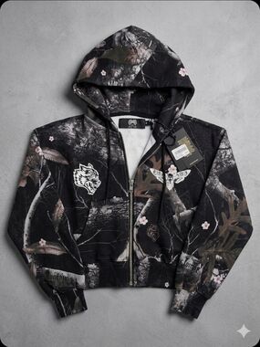 Darc Sport "Darc Blossom" Cropped Zip Hoodie - Limited Ed. #242/1000 - Small